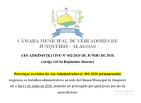 Ato Administrativo 002/2020